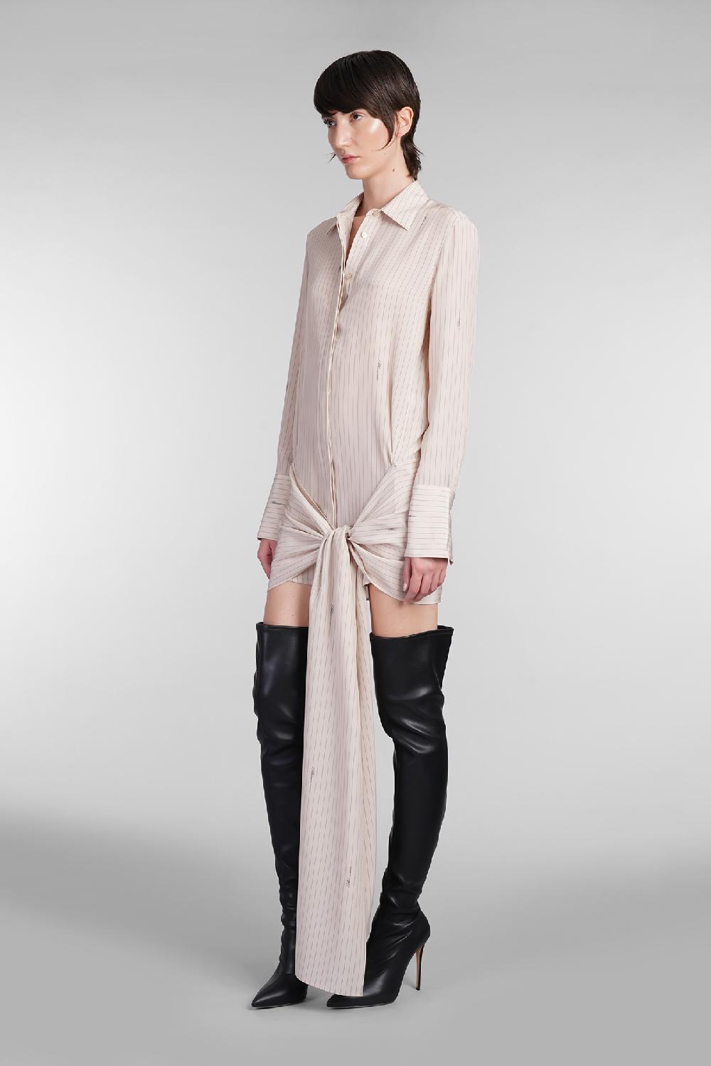 Deliberti Blumarine Abito in seta beige cod. 403547 - Deliberti The Luxury Shopping Vendita Calda
