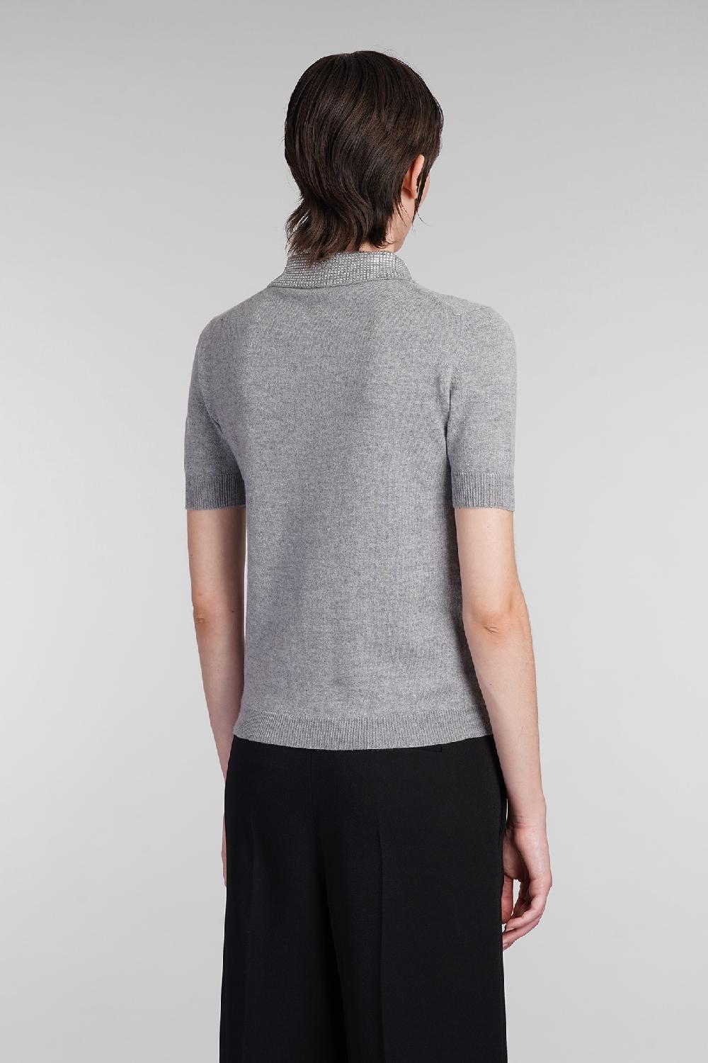 Deliberti Blumarine Polo in lana grigia cod. 403554 - Deliberti The Luxury Shopping Vendita Economica