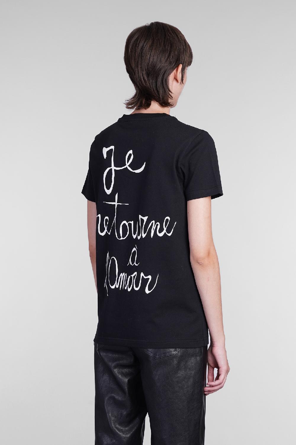 Deliberti Blumarine T-shirt in cotone nero cod. 403562 - Deliberti The Luxury Shopping In Saldo