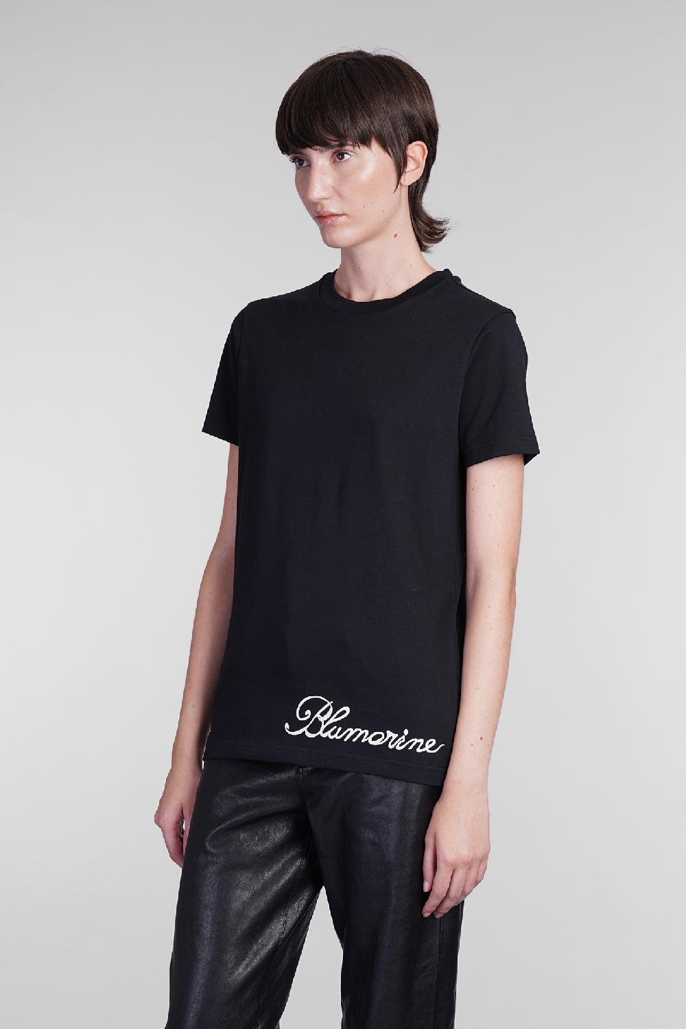 Deliberti Blumarine T-shirt in cotone nero cod. 403562 - Deliberti The Luxury Shopping In Saldo